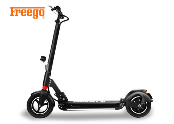 কালো 48V 8AH 500W লিথিয়াম ব্যাটারি চালিত স্কুটার 120KG সর্বোচ্চ লোড স্ট্যান্ড