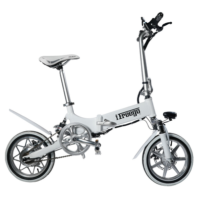 240W 36V 14 ইঞ্চি বড় টায়ার foldable বৈদ্যুতিক বাইক মহিলা কাস্টমাইজড রঙের জন্য