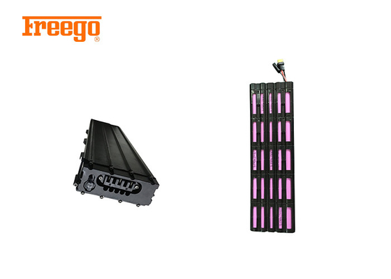 কালো বৈদ্যুতিক স্কুটার খুচরা যন্ত্রাংশ 500w 36v লিথিয়াম আয়ন ব্যাটারি প্যাক